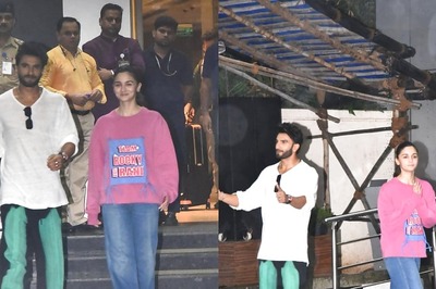 Ranveer Singh, Alia Bhatt Pose in Rain For Paparazzi Amid Rocky Aur Rani Kii Prem Kahaani Promotions | Photos