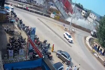 WATCH | Part of Under-construction Bridge on Mumbai-Goa Highway Collapses; No Casualties Reported