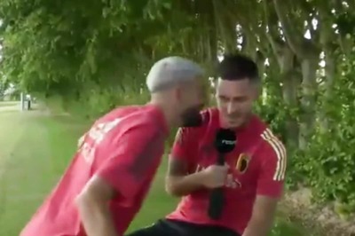 Atletico Madrid's Yannick Carrasco Crashes Eden Hazard's Interview to Troll Him About La Liga Triumph