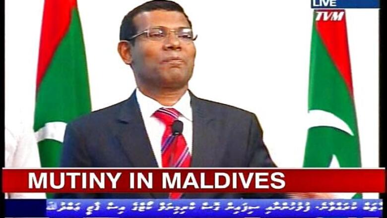Turmoil hits Maldives as president resigns