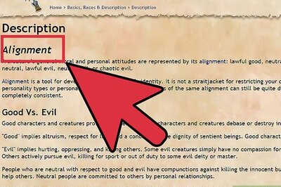 How to Choose and Correctly Role Play Your Alignment in Dungeons and Dragons V3.5