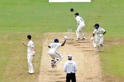 WATCH: Sarfaraz Khan Jumps Across Pitch to Save Rishabh Pant from a Run Out, Ravi Shastri Calls it 'Rain Dance'
