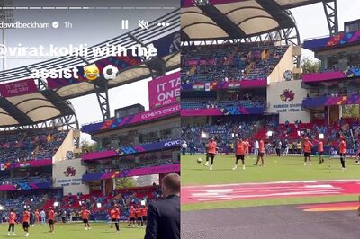 'Virat Kohli With the Assist..': David Beckham Plays Football With Indian Players Ahead of WC Semifinal | WATCH