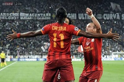 Galatasaray snatch Juventus draw on Mancini's debut