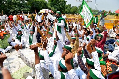 Bharatiya Kisan Union Activists Hold Protest Against Centre's Farm Laws in Ambala