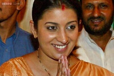 Smriti Irani takes charge as Union HRD Minister