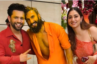 Rahul Vaidya-Disha Parmar Pose With ‘Sabki Jaan’ Ranveer Singh