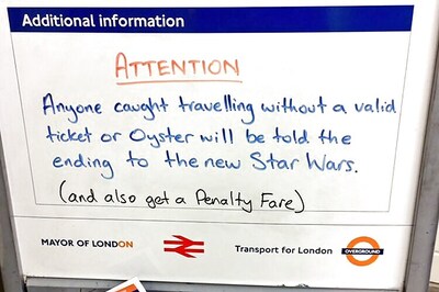 Buy travel tickets or you will be told the ending of the new 'Star Wars': Commuters in London warned