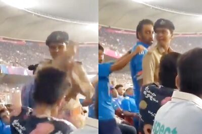 IND vs PAK: Man Tries to Slap Woman Cop in Intense Brawl During Match