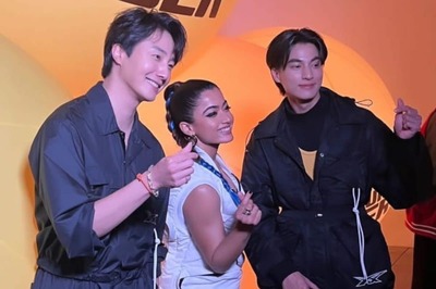 Rashmika Mandanna Meets Moon Embracing Sun Star Jung Il-woo, TharnType Star Kanawut Traipipattanapong