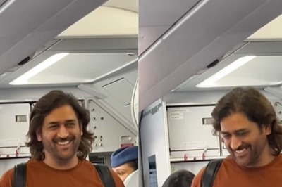 Watch: MS Dhoni Greets Co-Passengers On Flight, Fans Call It 'Perfect Mahi Moment'