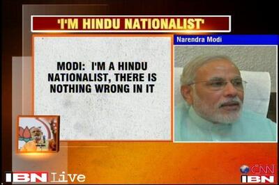 I am a Hindu nationalist because I'm a born Hindu: Narendra Modi