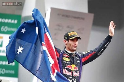 Mark Webber celebrates 'special' final race in Formula One
