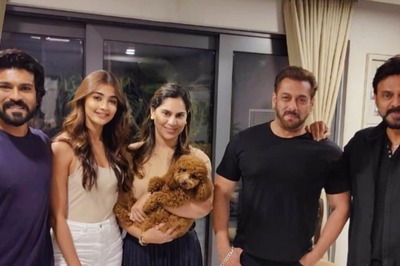 Salman Khan, Pooja Hegde Pose With Ram Charan As RRR Star Hosts Them At His Home; See Pic
