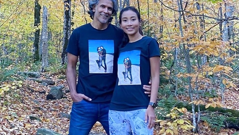 Milind Soman, Ankita Konwar Enjoy Hiking in Customised T-shirts Because 'Cliches are Fun'