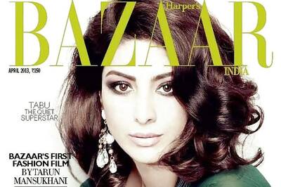 Snapshot: Tabu looks stunning on the cover of 'Harper's Bazaar' magazine