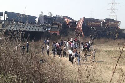 Three Railway Staffers Killed, Several Feared Trapped As Two Cargo Trains Collide in MP
