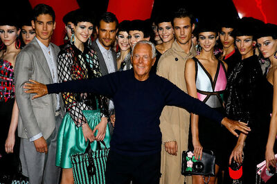 Global Crisis? Not on His Milan Runway, Says Giorgio Armani