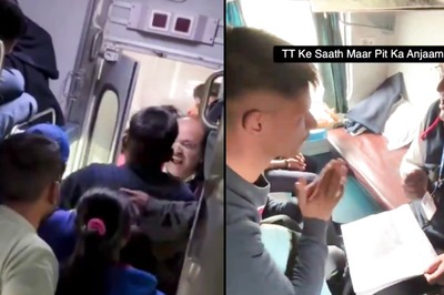 Indian TTE Assaulted by Ticketless Passengers Caught on Viral Video, Instant Karma Strikes Back