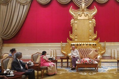 Sushma Swaraj in Myanmar; to Hold Talks With Suu Kyi