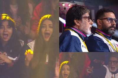 Aishwarya Rai, Amitabh, Aaradhya Turn Cheerleaders for Abhishek's Kabaddi Team; Video Goes Viral