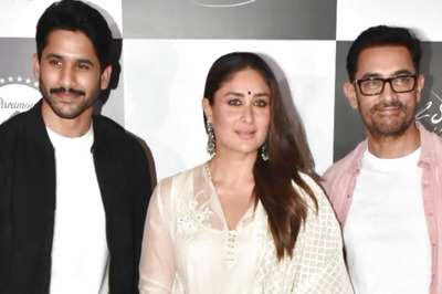 Naga Chaitanya Joins Aamir Khan, Meets Kareena Kapoor At Mumbai Screening of Laal Singh Chaddha