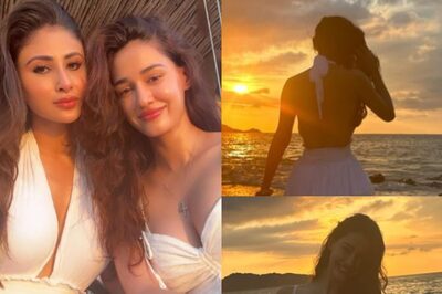 Sexy! Disha Patani, Mouni Roy Twin In White Short Dresses As They Flaunt Their Curves; See Hot Photos