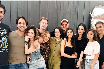 Hrithik Roshan-Saba Azad, Sussanne Khan-Arslan Goni Join Preity Zinta For A Fun Night Out