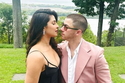 Priyanka Chopra Wows in A Black Dress, Nick Jonas Dapper in Pink Suit at A Family Wedding