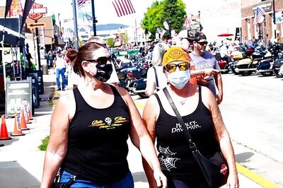 Harleys everywhere, masks nowhere: Sturgis draws thousands