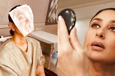 Kareena Kapoor Khan Chills In A $25.3K AUD Co-Ord Set In Her Makeup Van With A Facesheet On