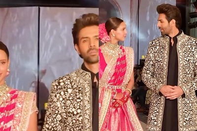 Kartik Aaryan And Triptii Dimri Look Stunning As They Walk The Ramp At Namo Bharat Event, Watch Video