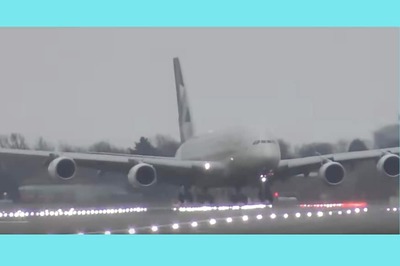 Twitter Appreciates, Company Criticizes Etihad Pilots for Viral Airbus A380 Landing During Storm Dennis