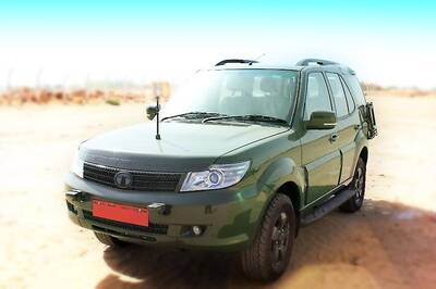 Matte Green Tata Safari Storme for the Indian Army: Detailed Image Gallery