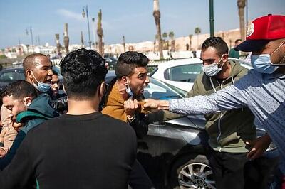 Police Break Up Moroccan Teachers' Protest For Fixed Jobs