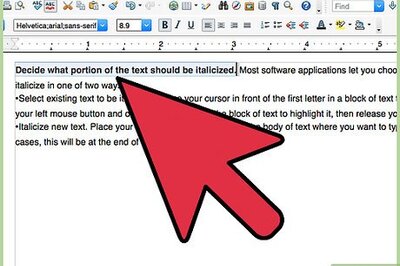 How to Italicize