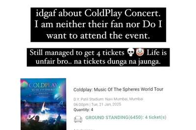 'Won't Attend, Won't Sell': YouTuber With Coldplay Tickets Mocks Indian Fans, Clarifies After Outrage