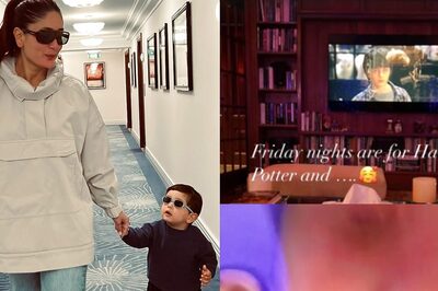 Kareena Kapoor's Friday Nights Are for 'Harry Potter' & 'Blurry' Selfies With Jeh; See Pics