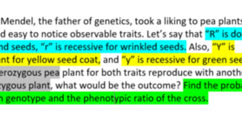 How to Perform a Dihybrid Cross Using the Forked‐Line Method