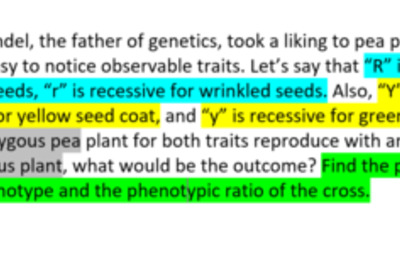 How to Perform a Dihybrid Cross Using the Forked‐Line Method