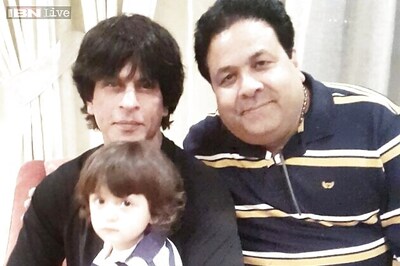 Like father, like son: Shah Rukh Khan and son AbRam sport the same hairdo in this adorable photo