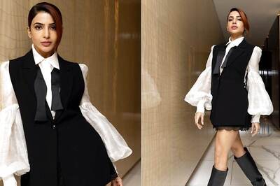Samantha Ruth Prabhu’s Striking Shirt And Blazer Dress Is A Perfect 10/10
