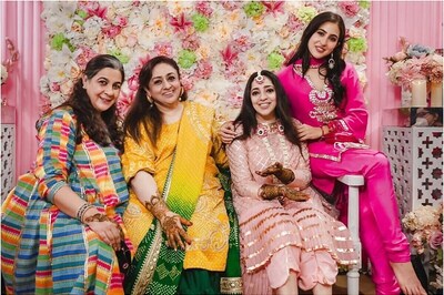 Sara Ali Khan, Amrita Singh Look Gorgeous at JP Dutta's Daughter’s Mehendi Ceremony