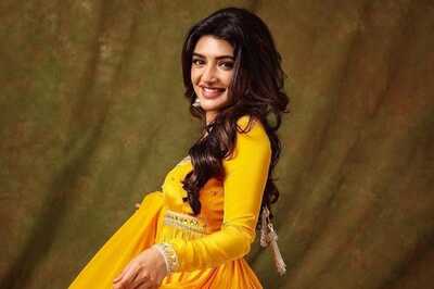 Sreeleela Looks Adorable In Yellow Suit; See Pictures