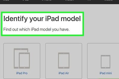 How to Determine an iPad Model / Version