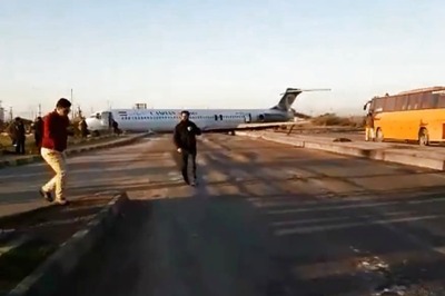 Iran Airliner With 135 Passengers Overshoots Runway, Barrels Into Highway; No Casualties