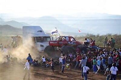 Speeding Mexican monster truck kills 8, hurts dozens; driver detained