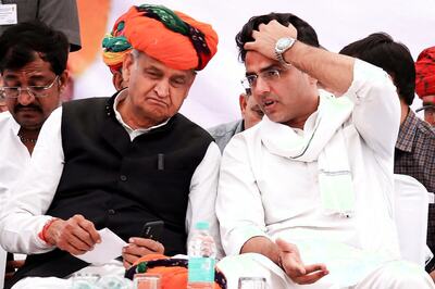 CM Ashok Gehlot, Sachin Pilot Put Up United Face Ahead of Bypolls on 4 Seats in Rajasthan