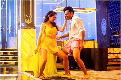 Sara Ali Khan and Varun Dhawan Try Their Best to Entertain in Coolie No 1 Song Husn Hai Suhana