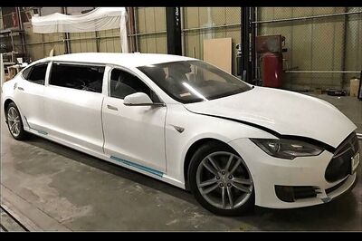 Enjoy Christmas And New Year 2017 in This Tesla Model S Limousine